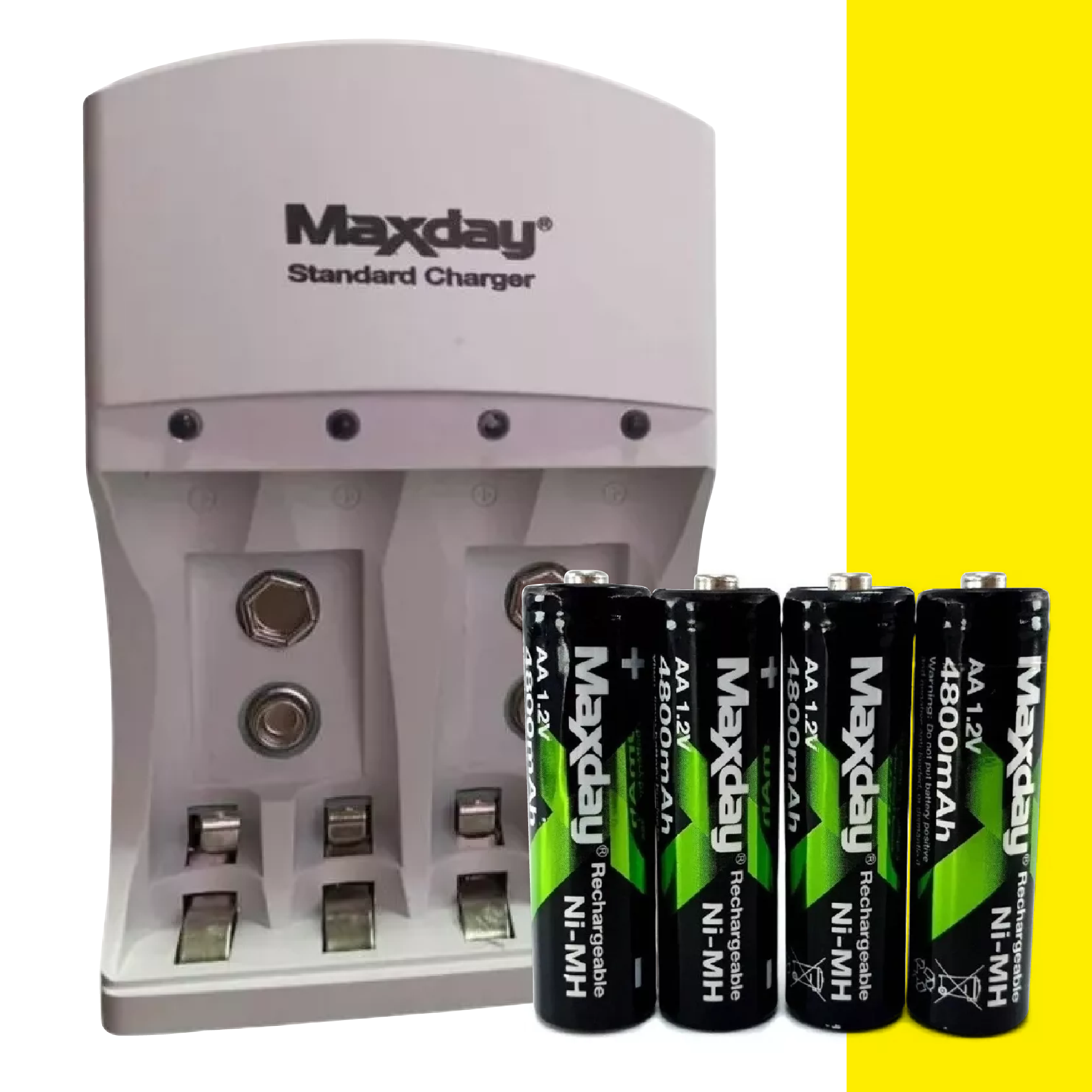 Miniatura 5 de Cargador de Pilas Baterias + 4 Pilas AA